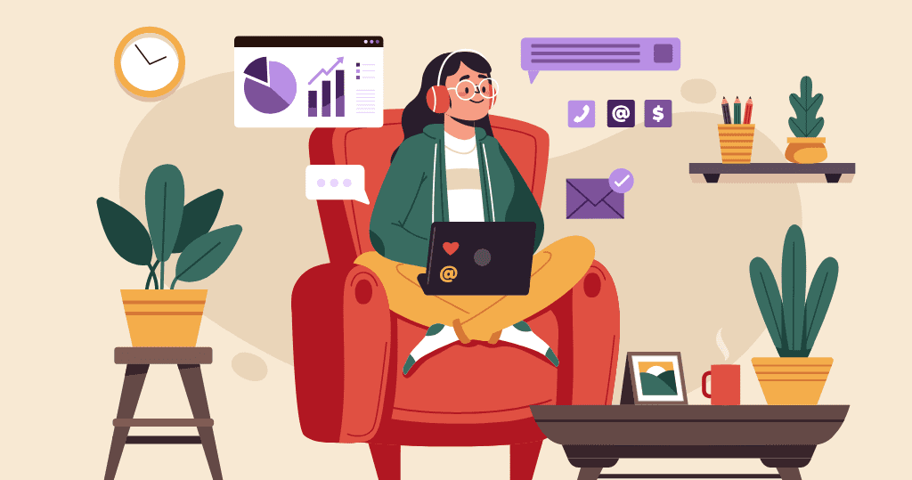 فرص عمل من المنزل للنساء